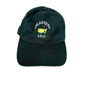 Masters American Needle Hat Cap‎ Strap Back Mens Green Golf 2013 Dad Embroidered
